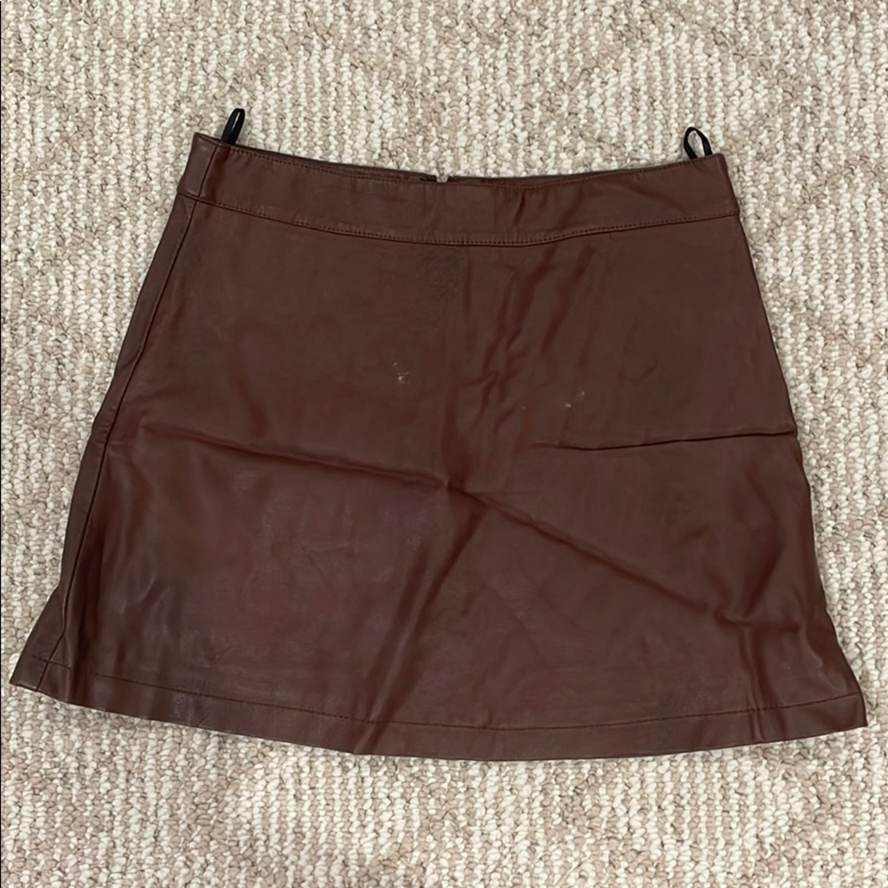 Leather skirt